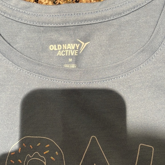 Old navy gray blue donut goals workout tank - Picture 3 of 3